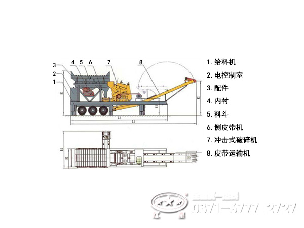 移動式破碎站結構系統(tǒng)
