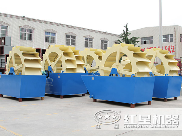 單輪、雙輪洗砂機設(shè)備展示