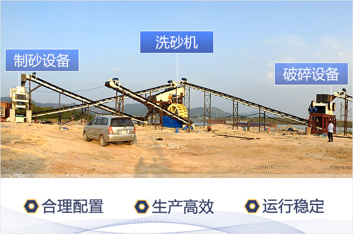 洗沙場作業(yè)現場-合理配置，生產效率高