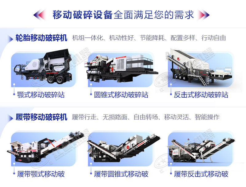 移動破碎機可搭載多種設備